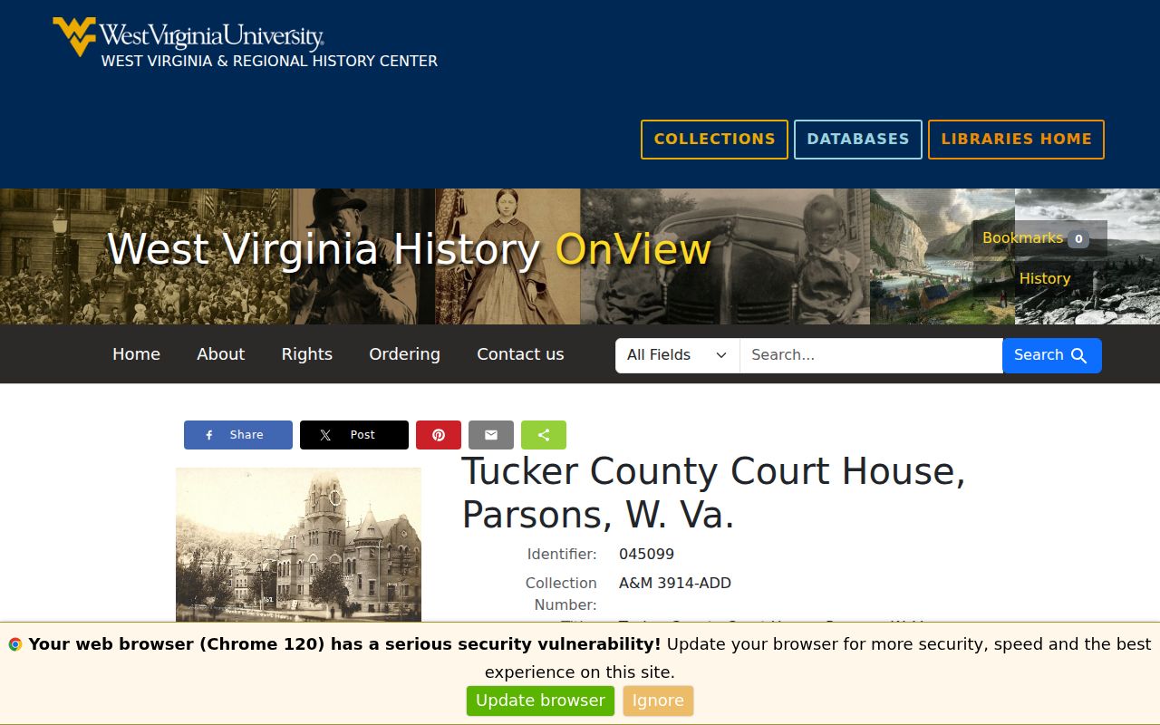 Tucker County court docket courthouse records landmark